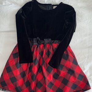 Cat & Jack Black Velvet Dress